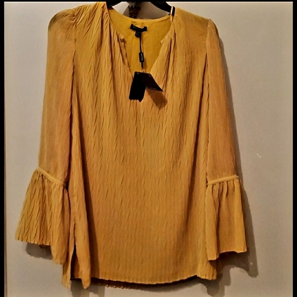 NWT Massimo Dutti yellow top - Picture 2 of 11